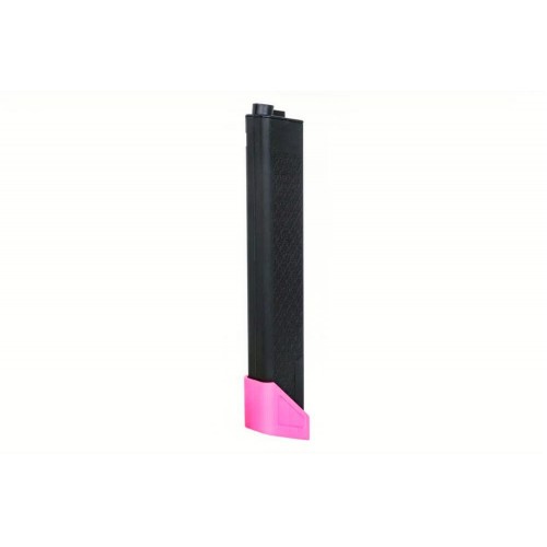 Specna Arms S-mag mid-cap 100R For FX series (BK/PINK BASE), Add performance and personality to your airsoft loadout with the Specna Arms S-MAG Mid-Cap 100BB Magazine in bold pink